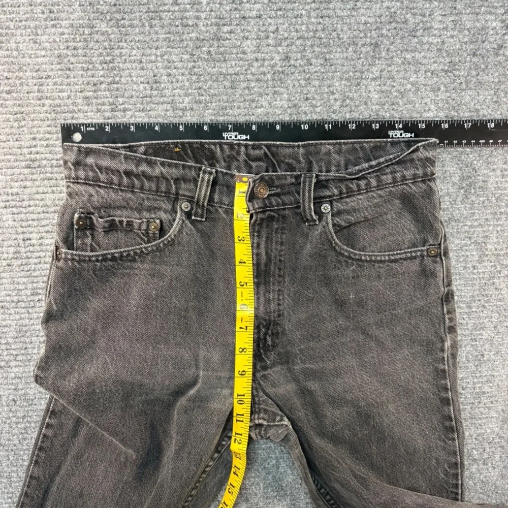 Vintage Levis 512 Jeans Mens 32x32 Faded Black Slim Tapered Made in USA Denim
